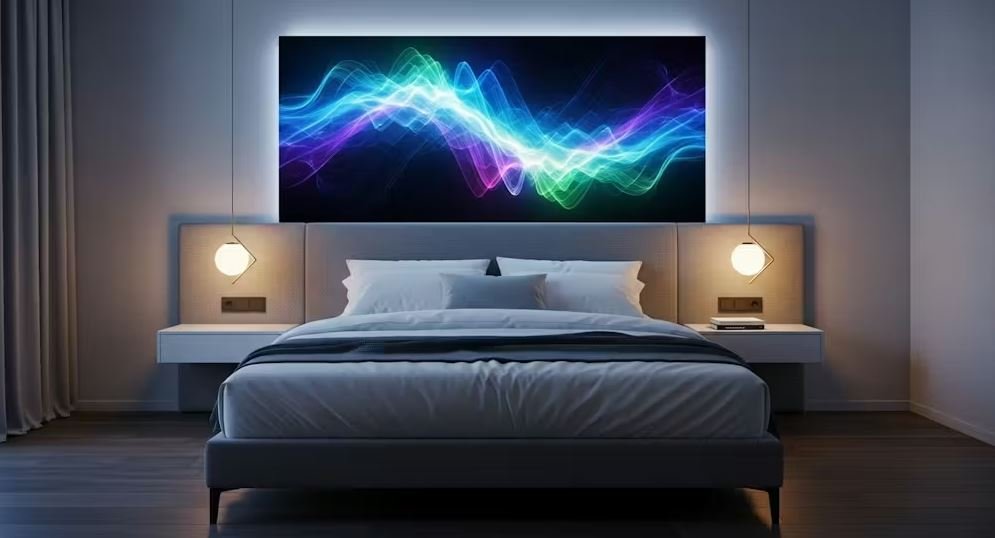 Colour-changing LED panel