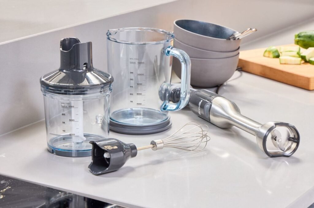 Food processor and immersion blender for quick meal preparation