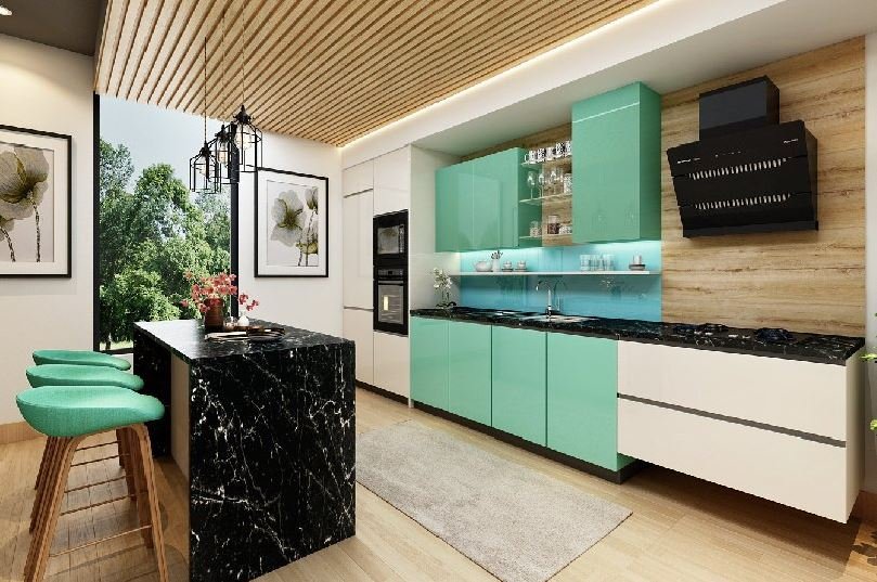 Kutchina modular kitchen with innovative storage and sleek design