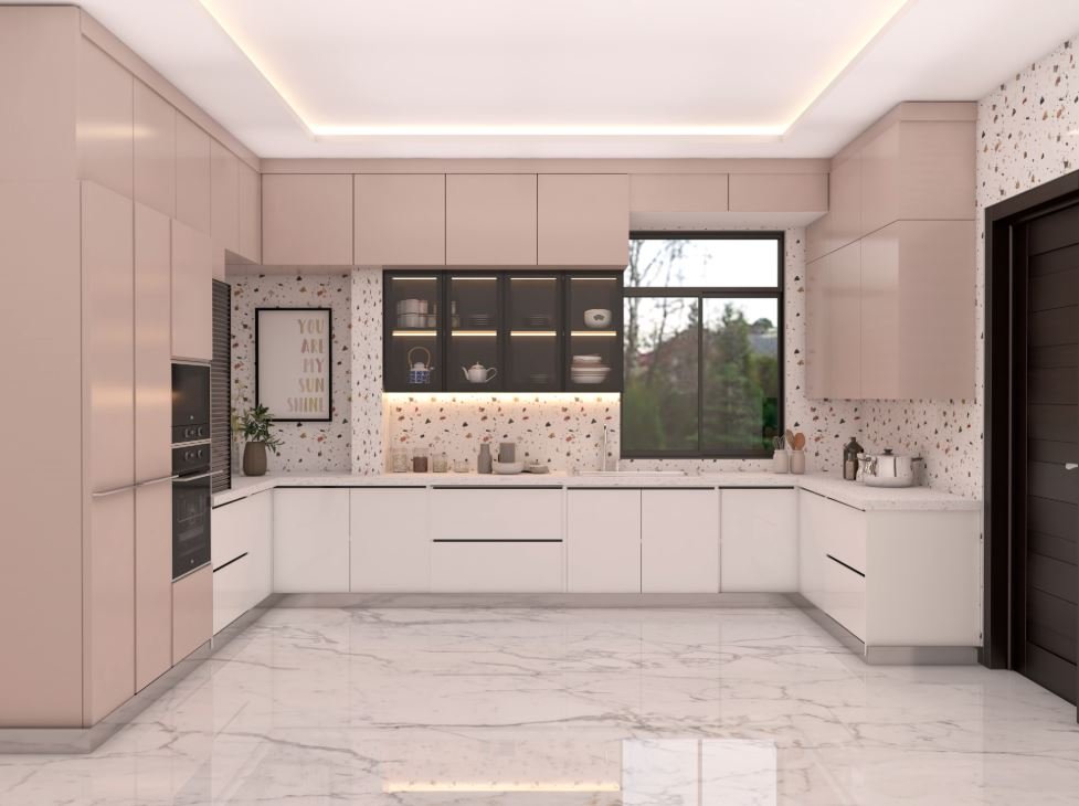 Sleek by Asian Paints modular kitchen with stylish storage solutions