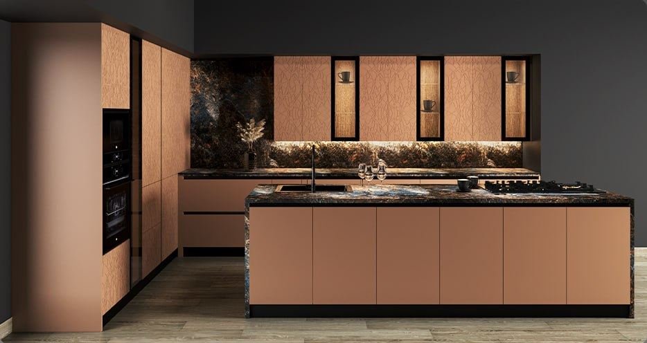 Würfel modular kitchen with premium finishes and smart storage